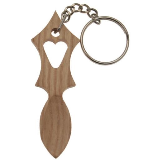 MJ3LK Wooden Lovespoon Keyring