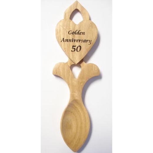 C20L - 50th / Golden Anniversary - Welsh Lovespoon