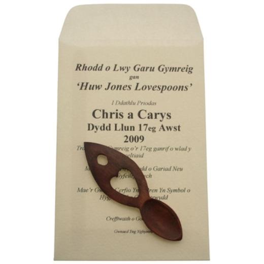 20 + Lovespoon Wedding Favours & Personalised Envelopes - MJ2M